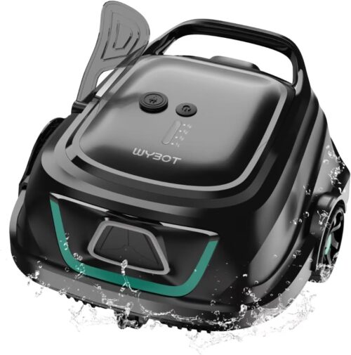 WYBOT Wireless Robot Pool for Family Pools up to 100 m2, Automatic Bottom Cleaning, 120 Min High Performance Pool Vacuum Cleaner, Do