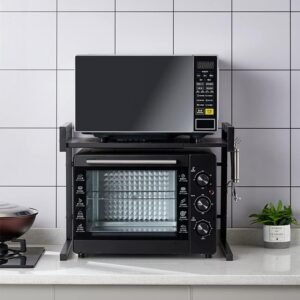 Support micro-ondes extensible Glit 2 niveaux charge lourde