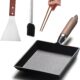 YYMIYU Tamagoyaki Poele a omelette japonaise en fonte avec poignee en bois 23 x 18 cm