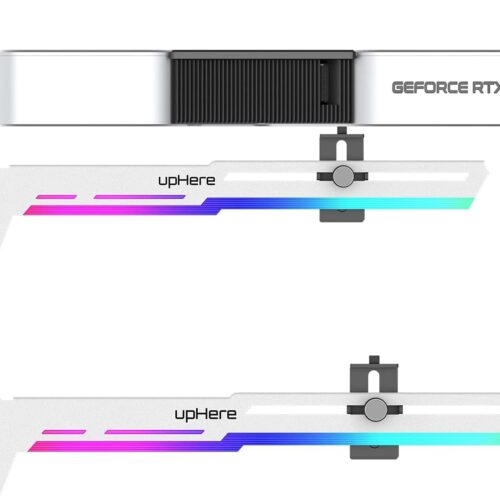 upHere gaming G276WTARGB GPU ARGB LED Sync Adjustable According to Graphics Card Support for Video Card Support Stiffener