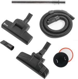 Akitas C10T 850W Aspirateur sans Sac Cylindre daspirateur avec Wessel Werk Allemand Grande Brosse rotative a tete Turbo de 28 cm de