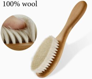 Lot De 3 Brosses A Cheveux Personnalisees For Bebe, Brosse Et Peigne En Bois, Brosse De Massage De Tete For Bebe, Nouveau-ne Bapteme