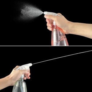 Gvolatee 3 Pieces Vaporisateur Vide 500 ml, Rechargeable Gachette en Plastique Flacon Pulverisateur, 2 Pulverisation Modes Transpare