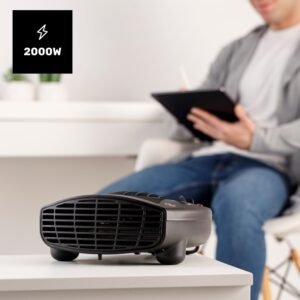 61kaP3wkmL._AC_SL1500_.jpg Taurus TFH3001 - Radiateur soufflant 2000W, Thermostat reglable, 3 positions de chauffage (FroidChaud), Surface jusqu'a 20m2, 2 pui