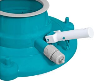 AquaSunctionTM Leaf Vacuum, 37.5 cm, Mesh Debris Bag, 8 High Pressure Jets, 4 Multi-Directional Wheels, 3 Brushes