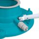 AquaSunctionTM Leaf Vacuum, 37.5 cm, Mesh Debris Bag, 8 High Pressure Jets, 4 Multi-Directional Wheels, 3 Brushes