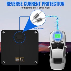 12V Car Battery Maintainer ECO-WORTHY 10W Solar, Clips