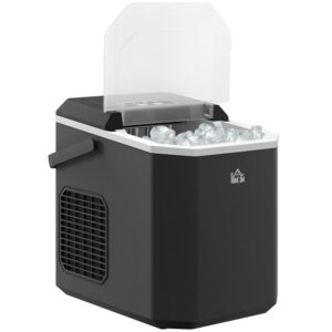 Machine à glaçons HOMCOM autonettoyante 12 kg/24h noire