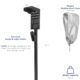 VIVO Outdoor charging stand for electric vehicles, weather protection cover, charging station base, floor mounting, all seasons, ele