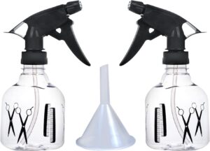 TAFACE Lot de 2 flacons pulverisateurs en plastique de 250 ml avec pointe de pulverisation reglable, anti-fuite, longue duree de vie