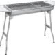 SunJas Barbecue a Charbon de Bois INOX Taille Grande BBQ Pliable Barbecue Grill a Charbon Four de Charbon Portable Robuste 73 x 32
