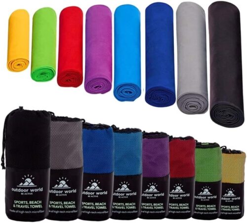 Serviette microfibre Outdoor World - Séchage rapide compacte