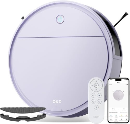 Aspirateur robot OKP K5 Pro – 5000PA Wi‑Fi Alexa 150min