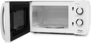 Orbegozo Mi 2115 Four a micro-ondes, 20 l de capacite, 6 niveaux de fonctionnement, minuterie jusqua 30 min, 700 W, blanc