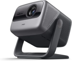 JMGO N1 Ultra Projector 4K, MALCTM Triple LaserAuto Image Correction Gimbal, 3D Video Projector 300 Inch, Dynaudio 2x10W Speakers, 1