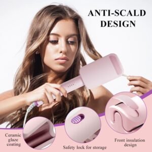 HASAIKA Waver Fer a Onduler, Fer a Onduler en Ceramique, 32 mm Gros Bigoudis Cheveux avec 4 Temperatures reglables pour tous les ty