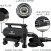 XPOWER Professionnel Car Drying Blower with Mobile Docking Station (A-16)