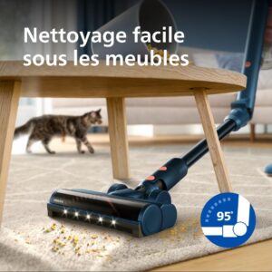 Aspirateur sans fil Philips 5000 Flex 60 min brosse animaux