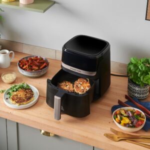 Russell Hobbs Air Fryer Rapid Air 4.3L (Ultra Compact, Quiet) Oil-free Fryer (Cooking, Grilling, Roasting and More, Economical, Touc