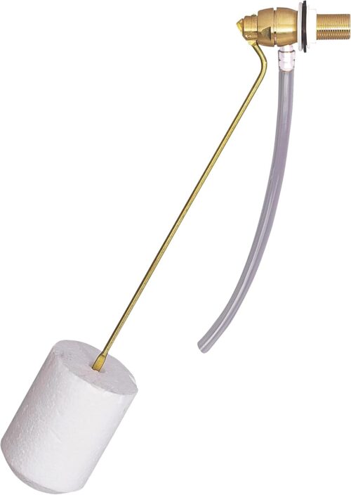 Wirquin 10724137 Chasse d'eau wc robinet flotteur a alimentation laterale F2, laiton