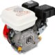 7,5 CV Moteur a essence,Moteur a kart industriel 4 Temps,1 Cylindre,3600 trmin (Noir et blanc)