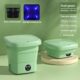 4.5L Machine a Laver Portable,Mini Machine a Laver Pliable, Linge Pliable avec Panier de Vidange, 3 Modes De Nettoyage,pour Sous-vet