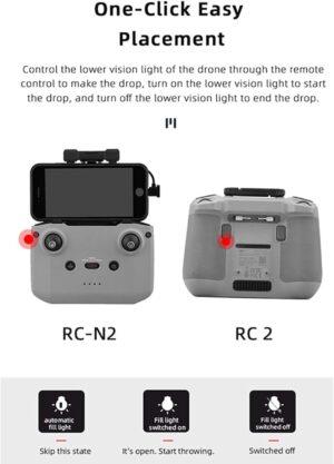 LICHIFIT Systeme Airdrop pour drone trains d'atterrissage pour drone DJI Air 3 - Lanceur de charge utile - Transport - Dispositif