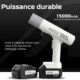ASOME Nettoyeur Haute Pression sans Fil X021 Nettoyeur Portable avec 2 Batteries 15000 mAh, 80 Min dAutonomie, 30 Bars Buse 6-e