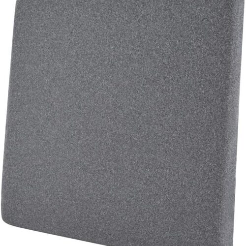 Amazon Basics Coussin de siege en mousse a memoire de forme Gris Carre, 38 x 38 x 3.16 cm