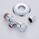Ibergrif M22022-2, 2 Pieces Vanne d'Angle, Robinet Equerre Universelle Auto-Etanche, d'Arret de Regulation avec Poignee, Robinet de