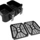 Russell Hobbs Air Fryer Rapid Air 9L (2 x 4.5L Compartments, Compact, Quiet, 9-in-1) Oil-free Fryer (Economy, Touch, Grill, Roast