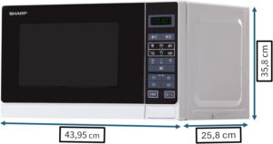 Sharp R-242WW Micro-ondes Solo 20 litres - Blanc
