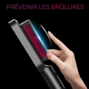 Brosse lissante TYMO peigne chauffant chauffe 25s 5 réglages
