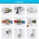GRIFEMA Douchette WC Kit Robinet Bidet Argent Mitigeur Laiton avec Flexible 1,5 m, Pulverisateur, Robinet dArret et Support Mur