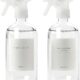 MaisoNovo vaporisateur en verre pour le nettoyage - 500 ml transparent lot de 2 avec 16 etiquettes - pulverisateur - spray vide - Sp