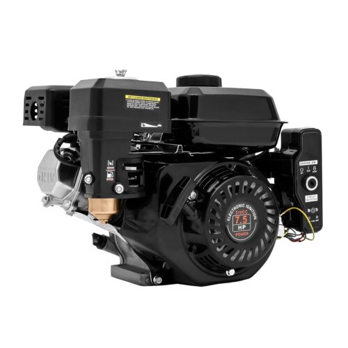 Moteur a essence 7,5 CV avec demarreur electronique, moteur kart a 4 temps avec refroidissement a air, demarrage electrique Pull Sta