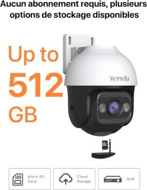 Caméra Tenda WiFi extérieure 3MP - Vision nuit couleur