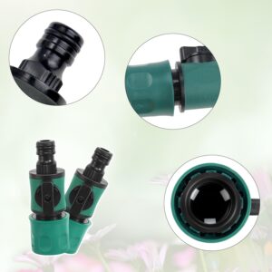 XIAQICA 3 Pieces Raccord Tuyau D'arrosage avec Vanne de Regulation 15mm Adaptateur Robinet Tuyau Arrosage Raccord Rapide Arrosage po