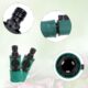 XIAQICA 3 Pieces Raccord Tuyau D'arrosage avec Vanne de Regulation 15mm Adaptateur Robinet Tuyau Arrosage Raccord Rapide Arrosage po