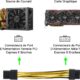 JD 2 Packs 6 Pin to 8 Pin PCI Express (PCIe) Graphics Video Power Card Adapter Cable, 10cm