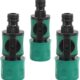 XIAQICA 3 Pieces Raccord Tuyau D'arrosage avec Vanne de Regulation 15mm Adaptateur Robinet Tuyau Arrosage Raccord Rapide Arrosage po