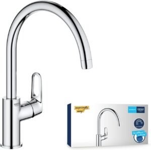 Robinet de cuisine GROHE Start Flow Supersteel, bec U 360°