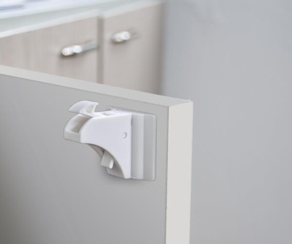 Dokon Securite Bebe Placard Bloque Porte (20 serrures 3 Cles), Securite Enfant Tiroir Armoires Verrous Magnetique Cabinet de secur
