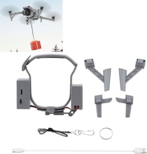 LICHIFIT Systeme Airdrop pour drone trains d'atterrissage pour drone DJI Air 3 - Lanceur de charge utile - Transport - Dispositif