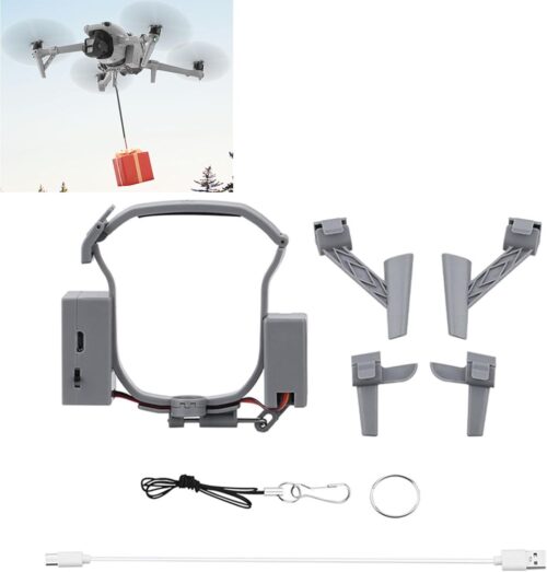 LICHIFIT Systeme Airdrop pour drone trains d'atterrissage pour drone DJI Air 3 - Lanceur de charge utile - Transport - Dispositif