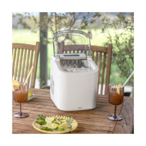 61t9jjXfhUL._SL1200_.jpg Machine à glaçons DOM484 blanche 150 W 12 kg/24 h