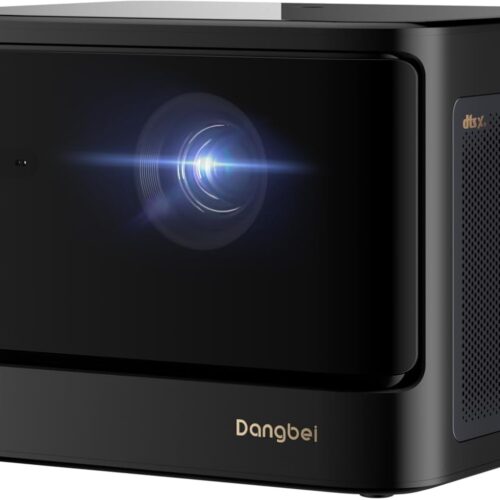 4K Video Projector 3D Blu-ray 2450 ISO Lumens Dangbei DBOX02 GTVNetflix Home Theater, 2 x 12W Speaker, HDR10, WiFi 6 Bluetooth