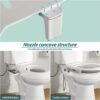 Samodra Pulverisateur Bidet non electrique avec double buses retractables autonettoyantes - Nettoyage avant et arriere - Bouton pous