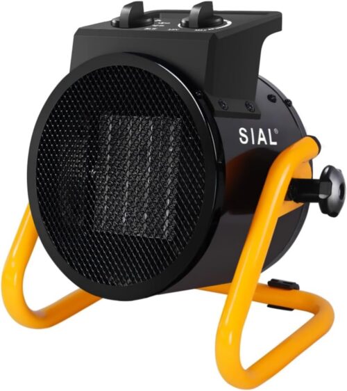 SIAL Chauffage Soufflant 3000 W - Radiateur electrique - Ceramique - Chauffage Industriel - Chaleur Rapide 3 Secondes - Thermostat