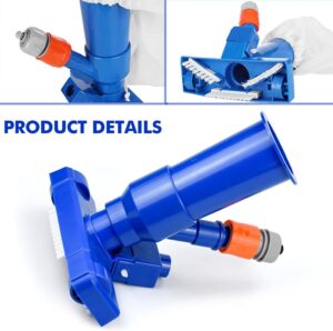 Pool Vacuum Cleaner, Portable Telescopic Pole, Blue